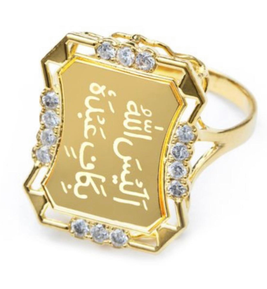 Alaisallah Ring Silver Gold Plated