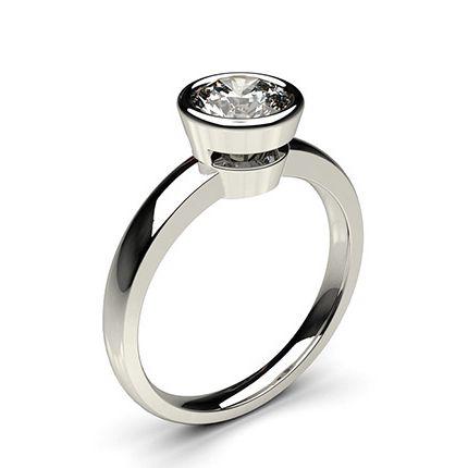Full Bezel Setting Medium Engagement Ring