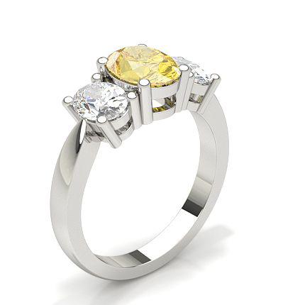 White Gold Round Diamond Engagement Ring