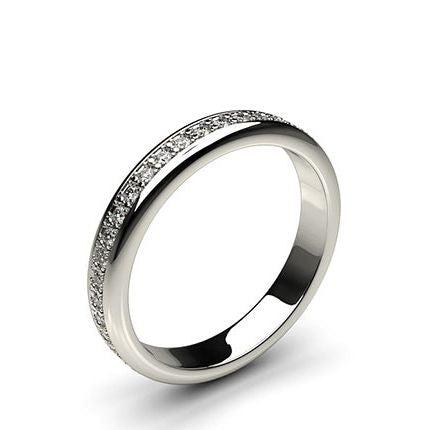 3.30mm Pave Setting Full Eternity Diamond Ring