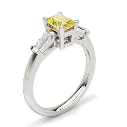 White Gold Round Diamond Engagement Ring