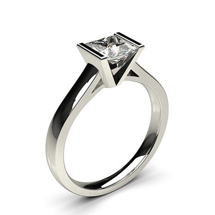 Semi Bezel Setting Medium Engagement Ring