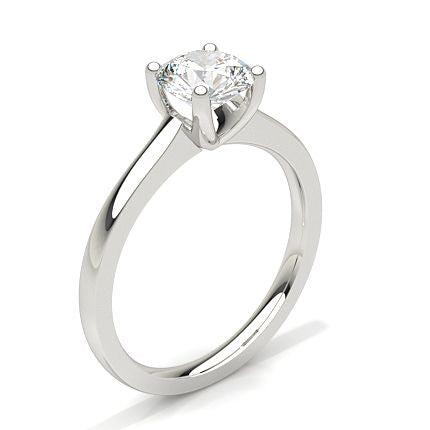 White Gold Round Diamond Engagement Ring