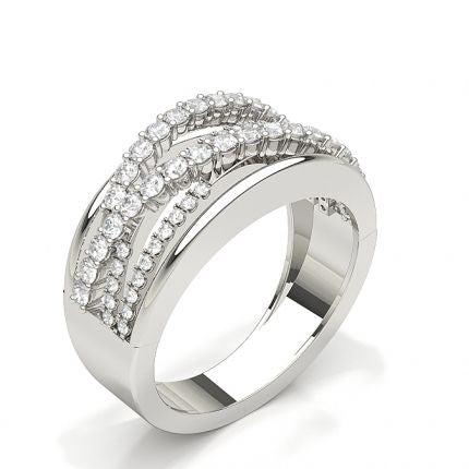 Studded Diamond Wedding Band