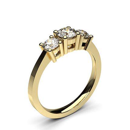 White Gold Trilogy Diamond Engagement Ring