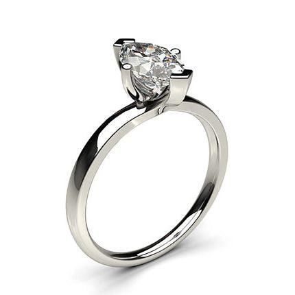 4 Prong Setting Plain Engagement Ring