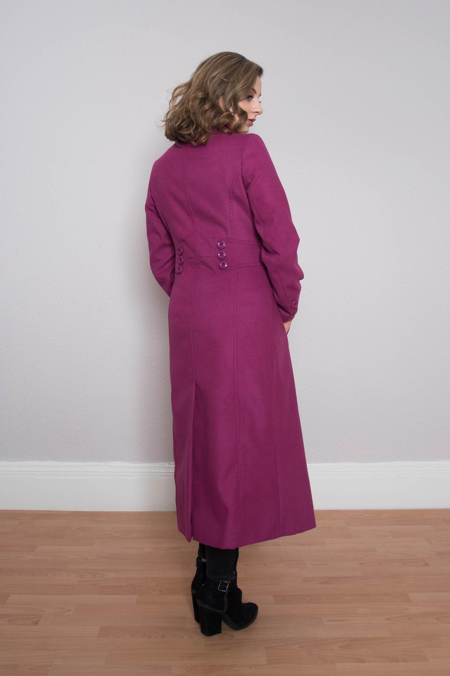 Dark Pink Winter Coat