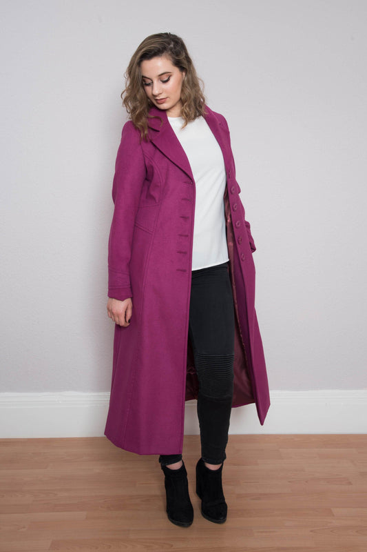 Dark Pink Winter Coat