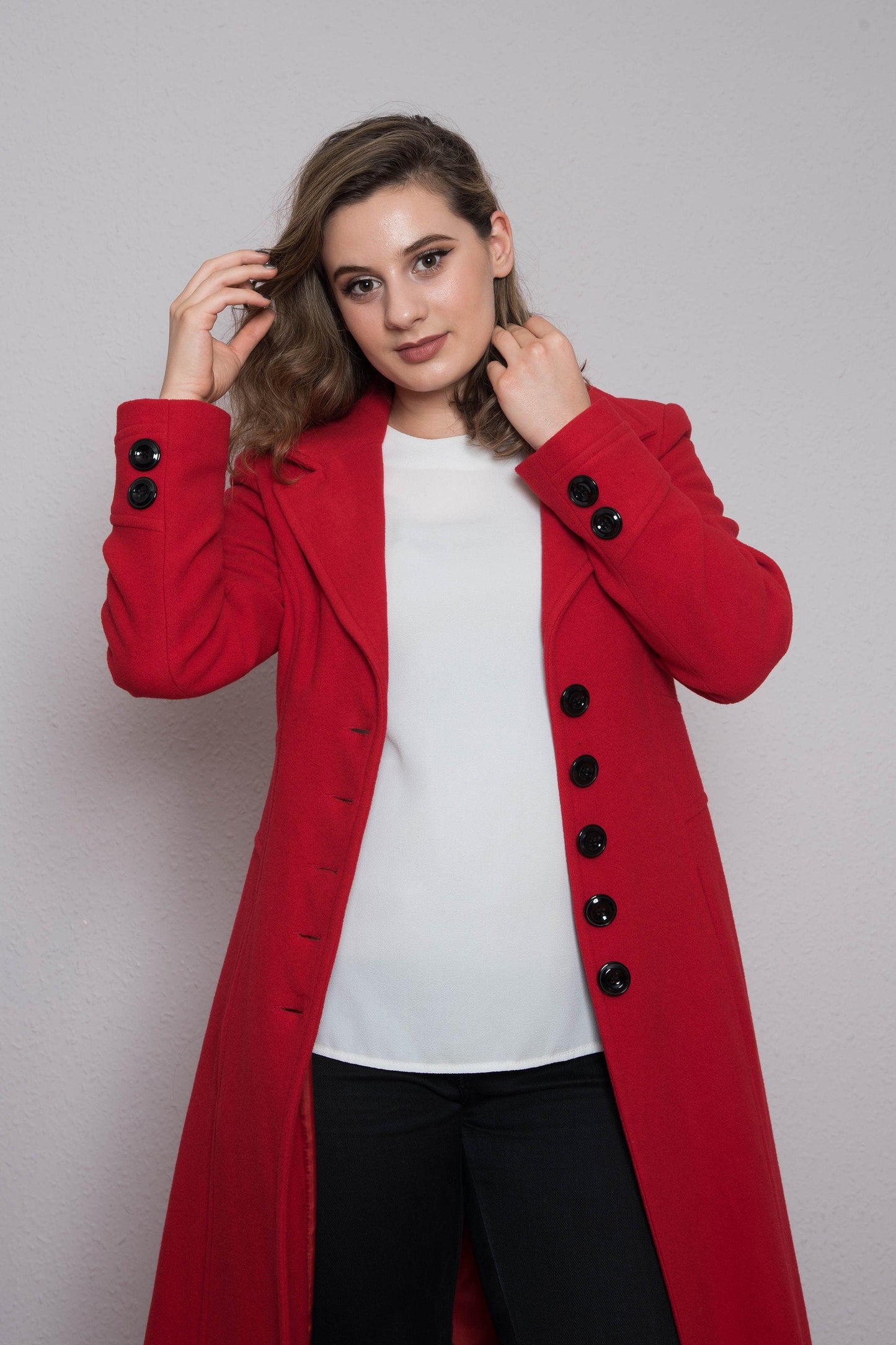 Red Winter Coat