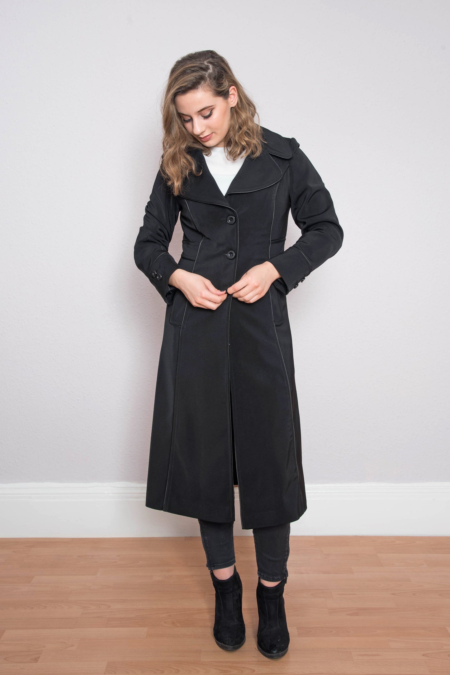Black Four Season Coat