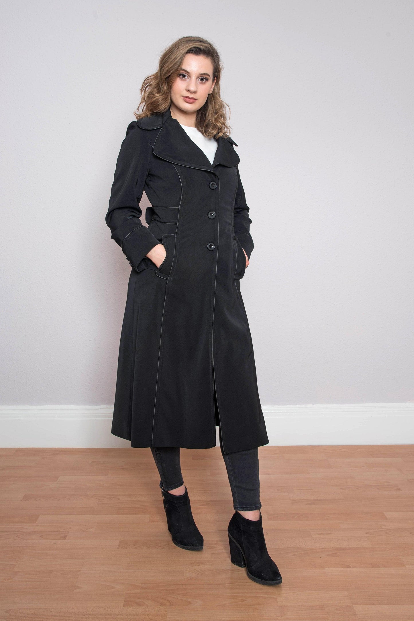Black Four Season Coat
