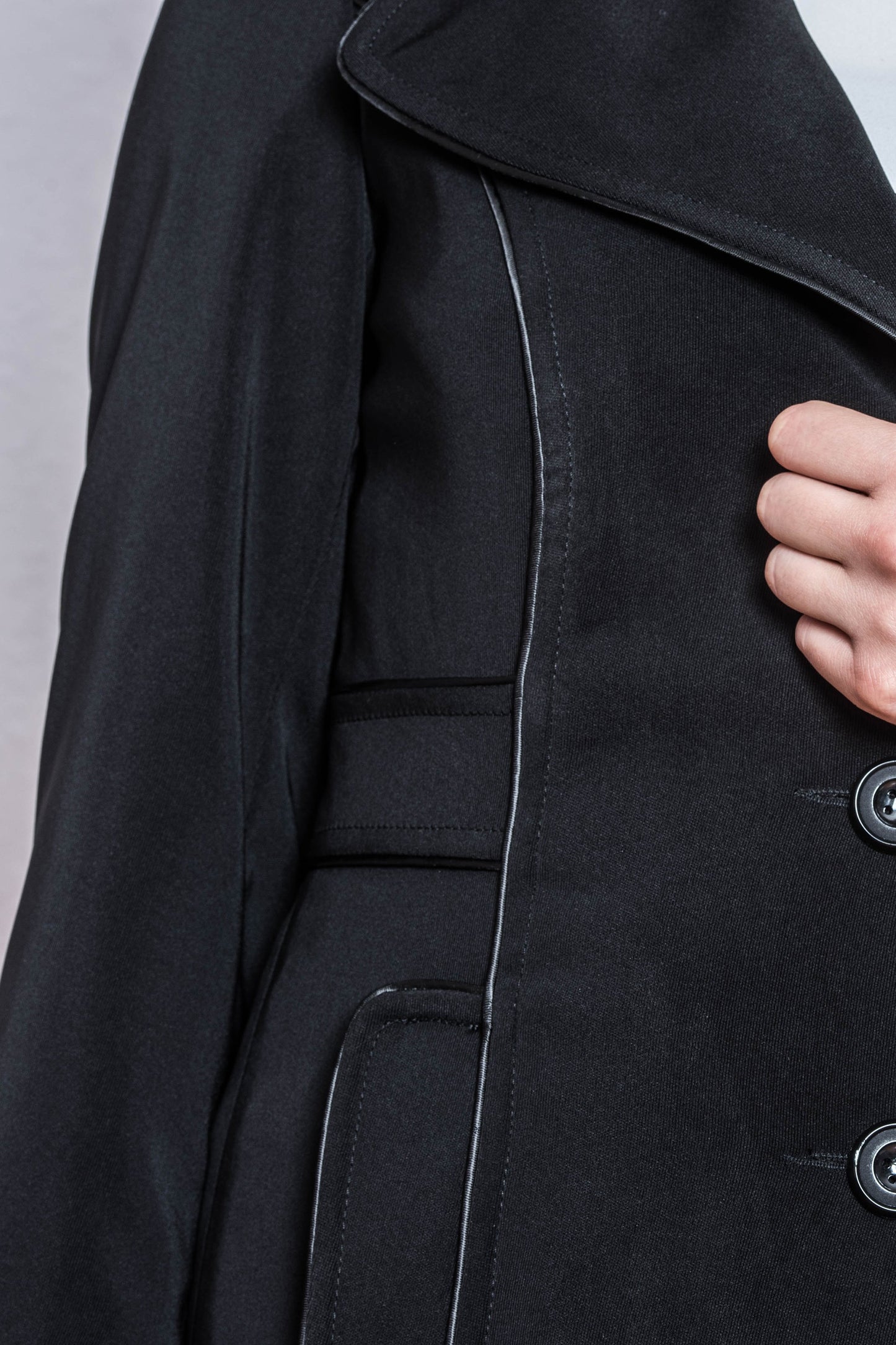 Black Four Season Coat