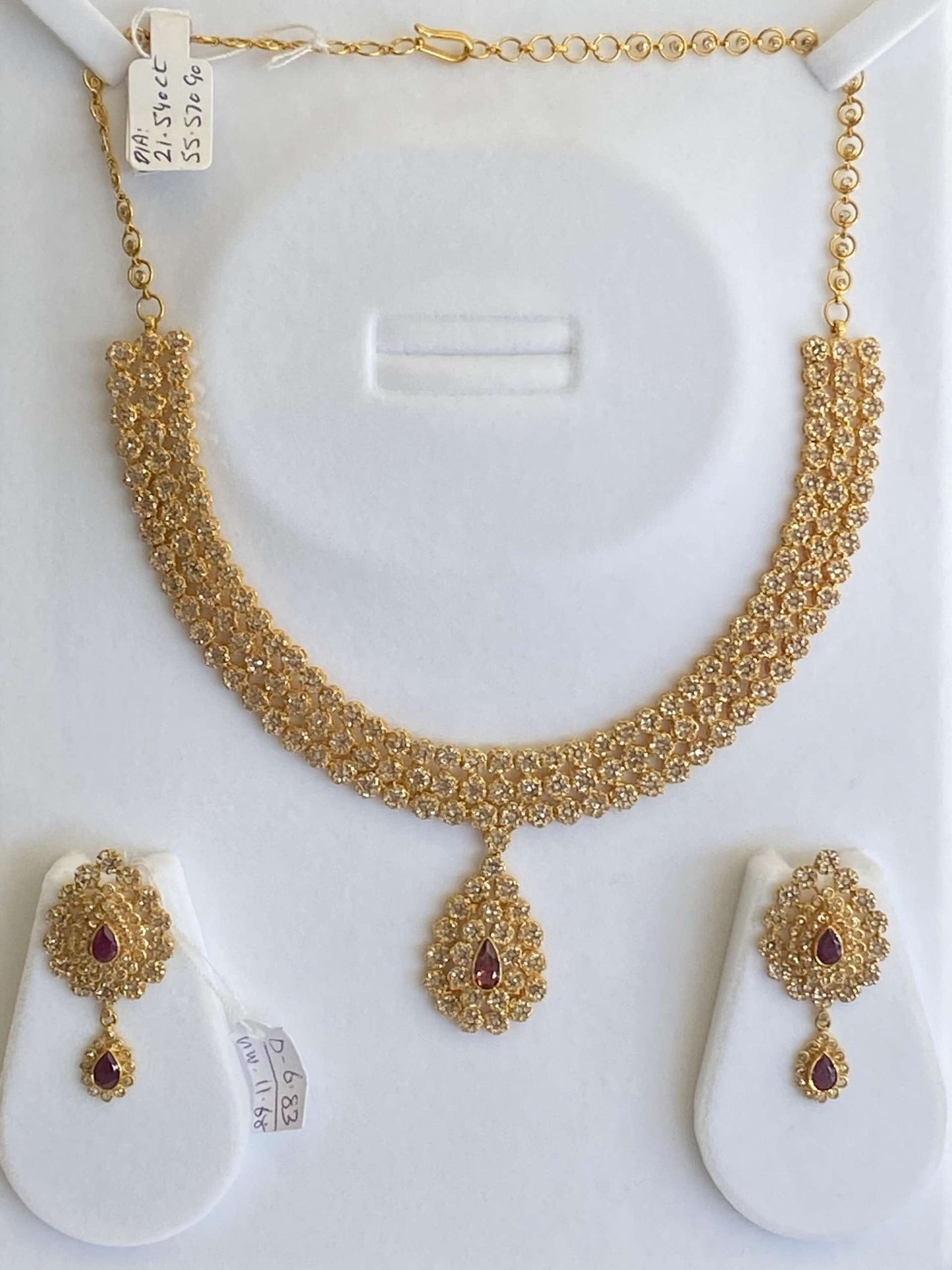 Diamond Polki Set in 22ct Gold
