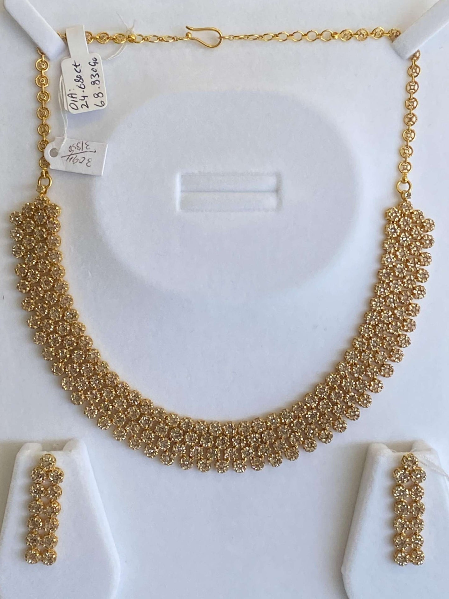 Diamond Polki Set in 22ct Gold