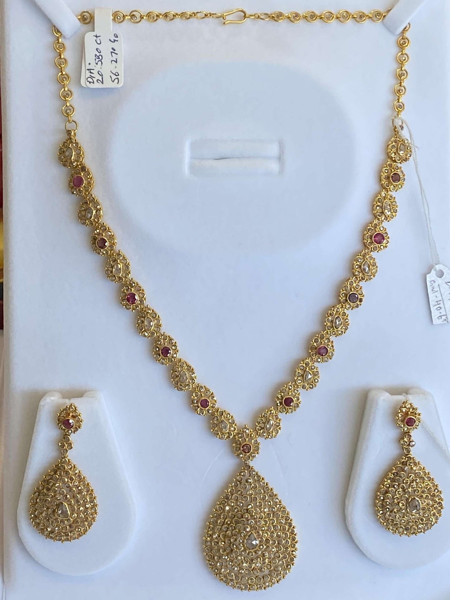 Diamond Polki Set in 22ct Gold