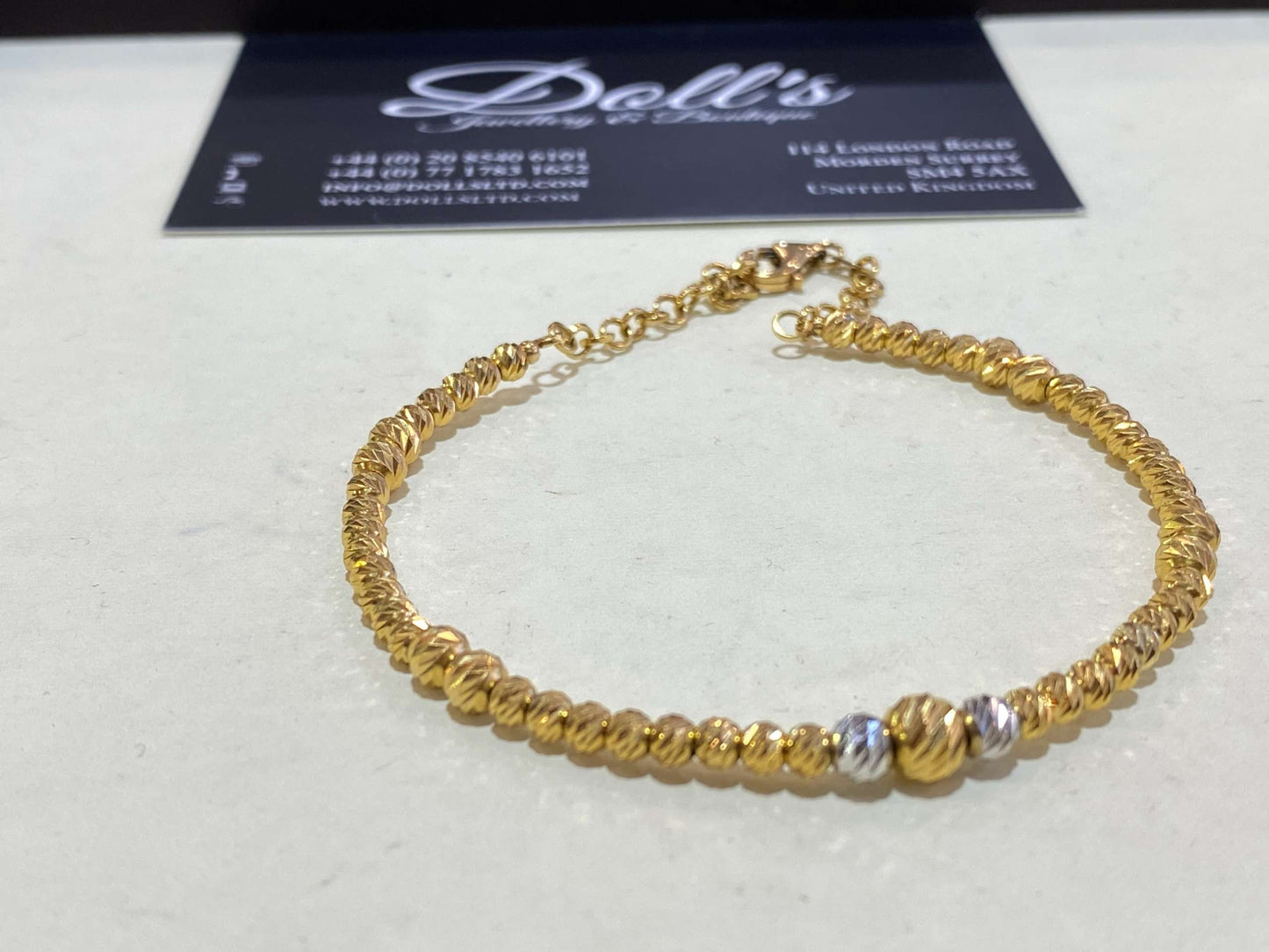 U Designer Bracelet 22ct Gold