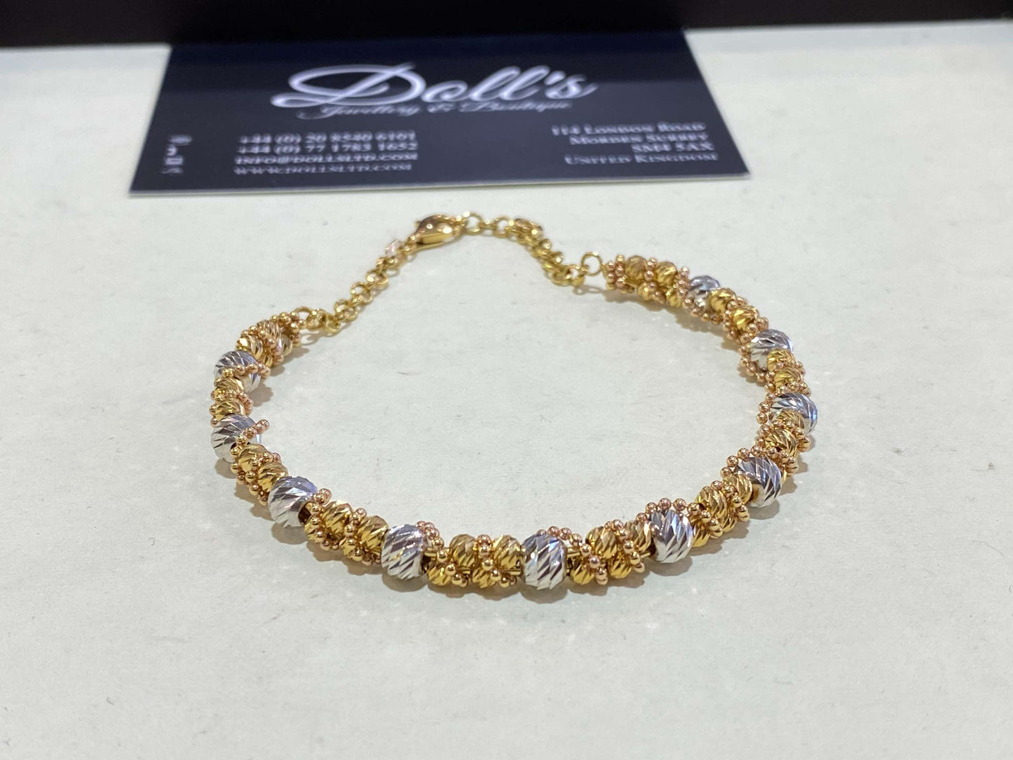 U Designer Bracelet 22ct Gold
