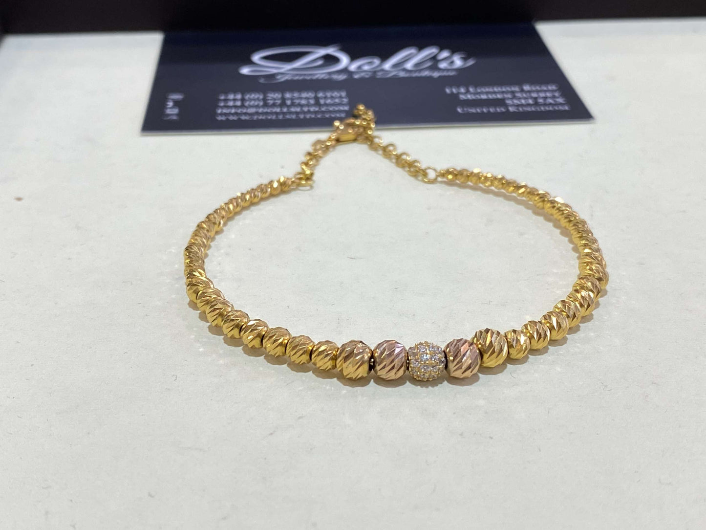 U Designer Bracelet 22ct Gold