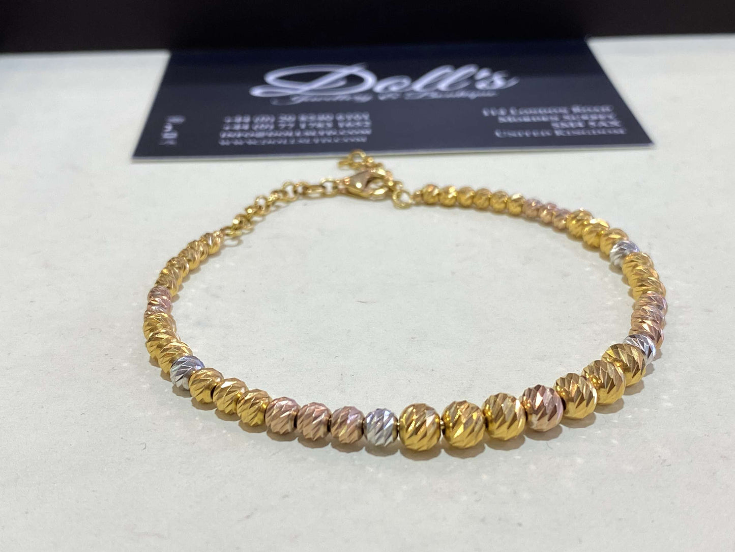 U Designer Bracelet 22ct Gold