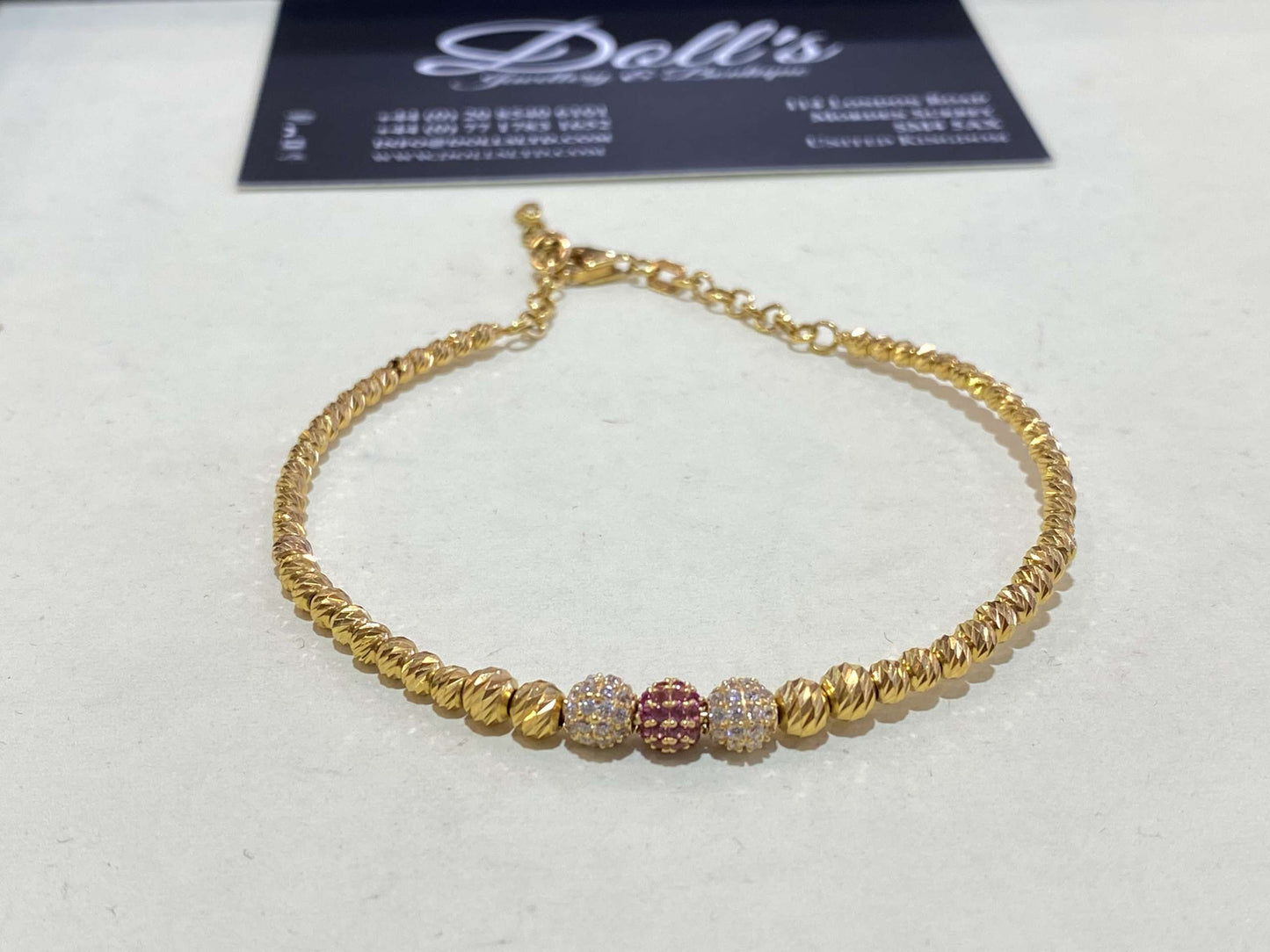 U Designer Bracelet 22ct Gold