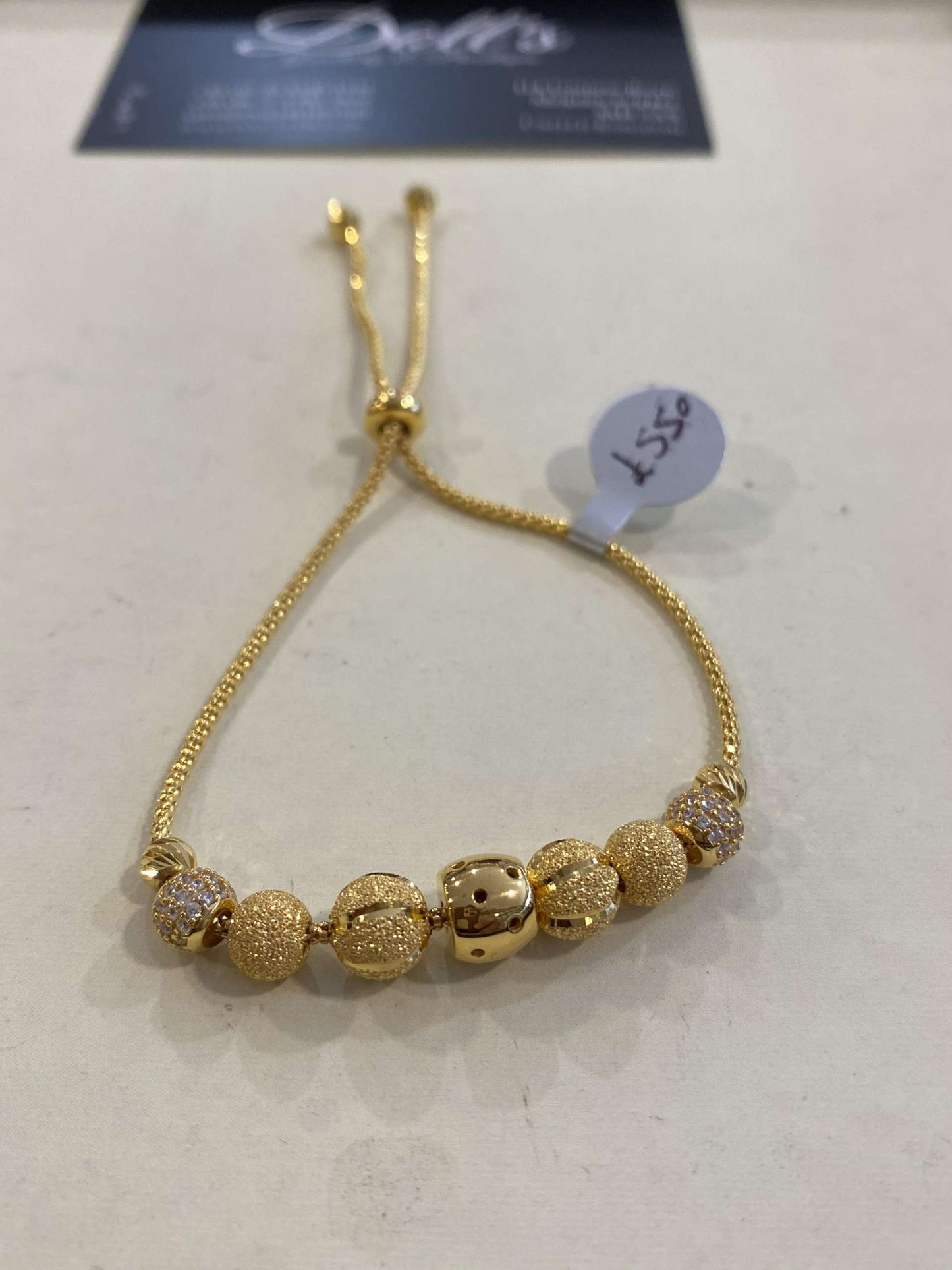 Turkish Designer Bracelets 22ct Gold with American Diamonds