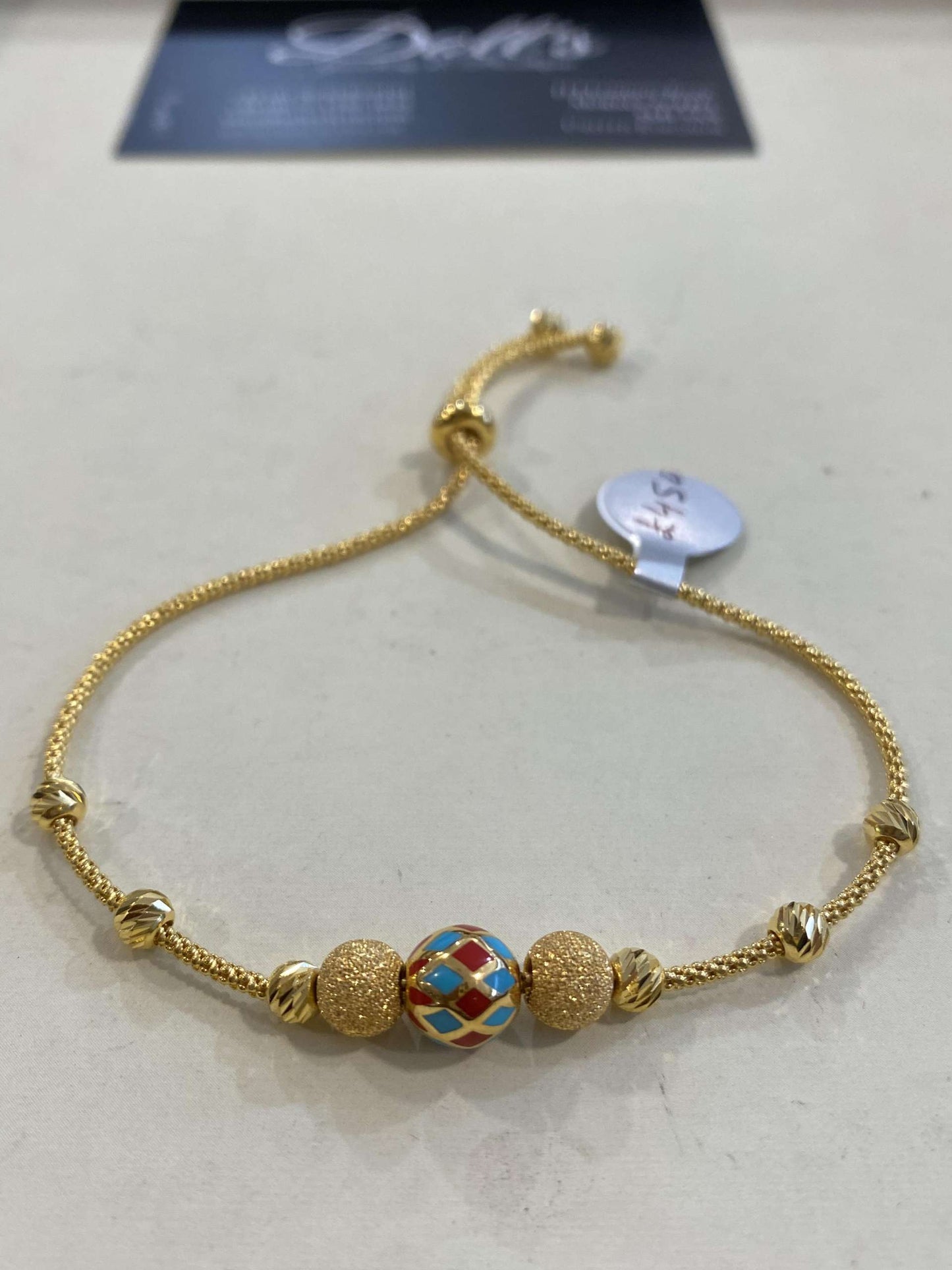 Turkish Designer Bracelets 22ct Gold with American Diamonds