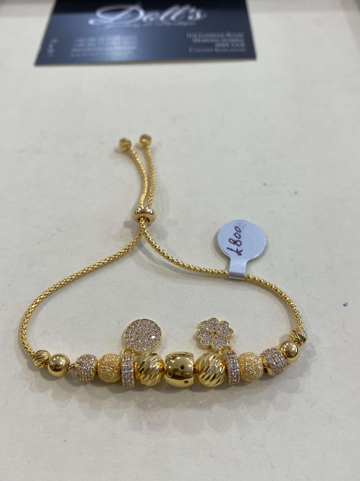 Turkish Designer Bracelets 22ct Gold with American Diamonds