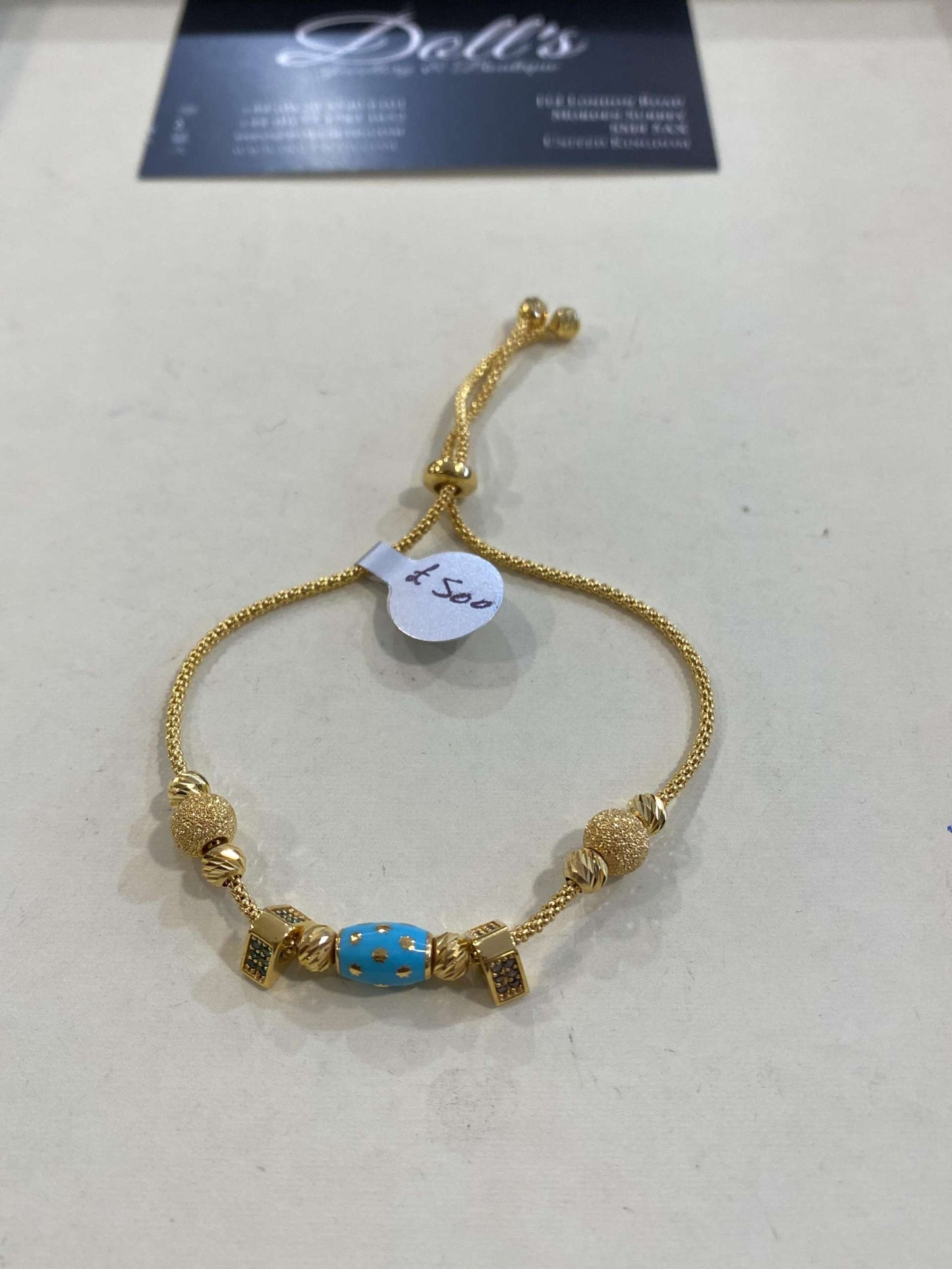 Turkish Designer Bracelets 22ct Gold with American Diamonds