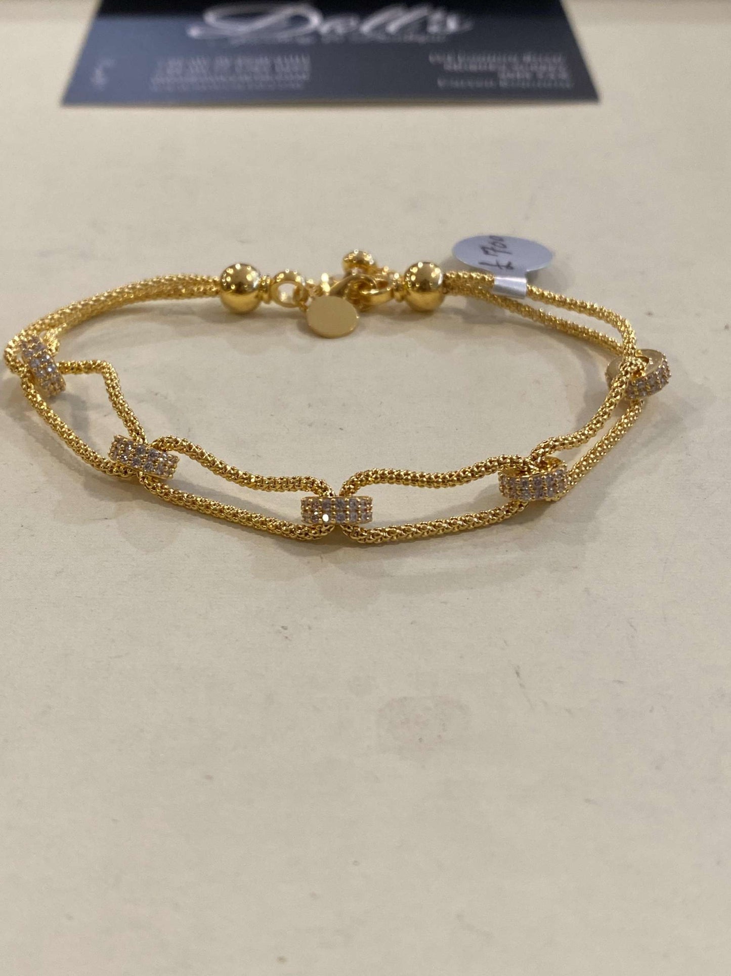 Turkish Designer Bracelets 22ct Gold with American Diamonds
