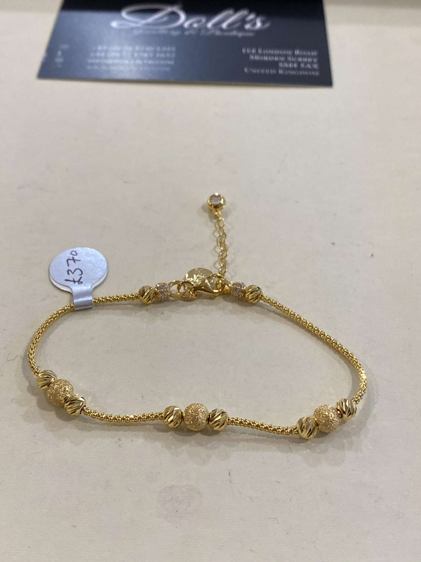 Turkish Designer Bracelets 22ct Gold with American Diamonds