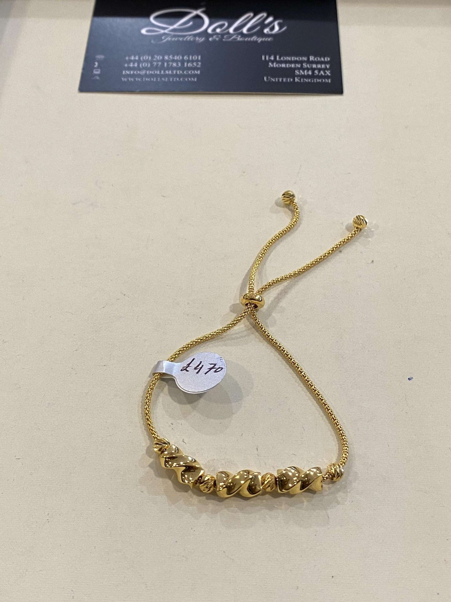 Turkish Designer Bracelets 22ct Gold with American Diamonds