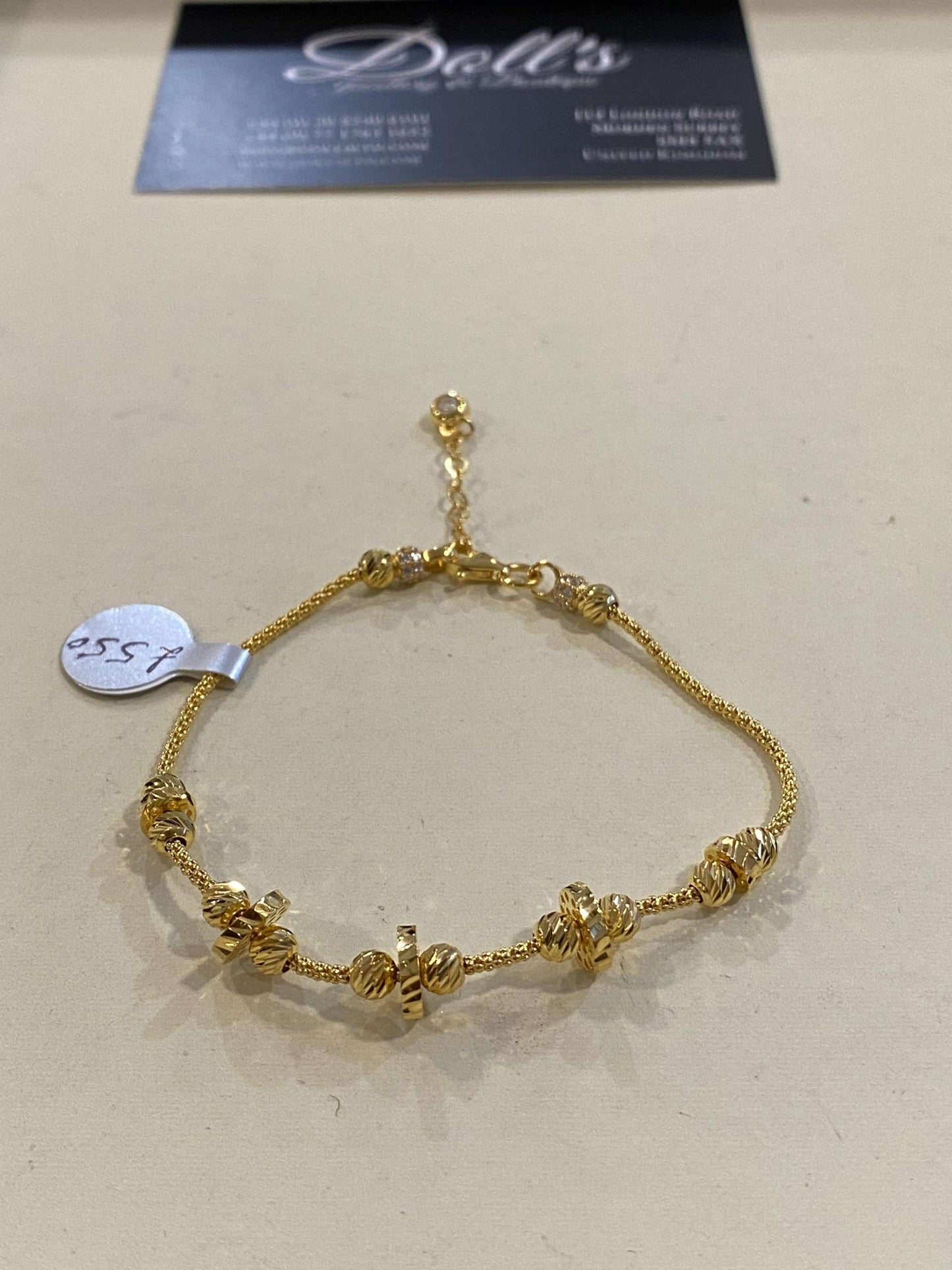 Turkish Designer Bracelets 22ct Gold with American Diamonds