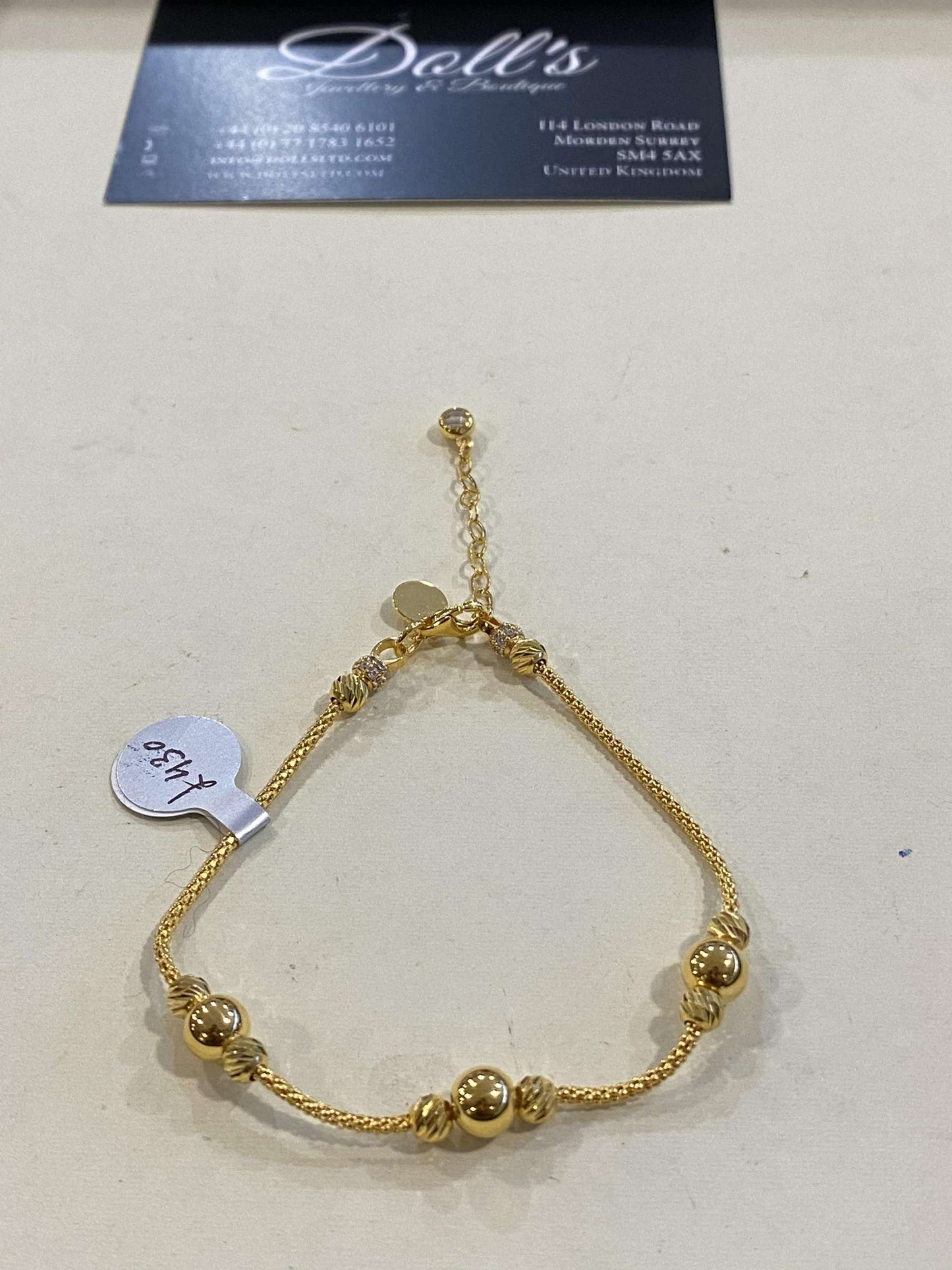 Turkish Designer Bracelets 22ct Gold with American Diamonds