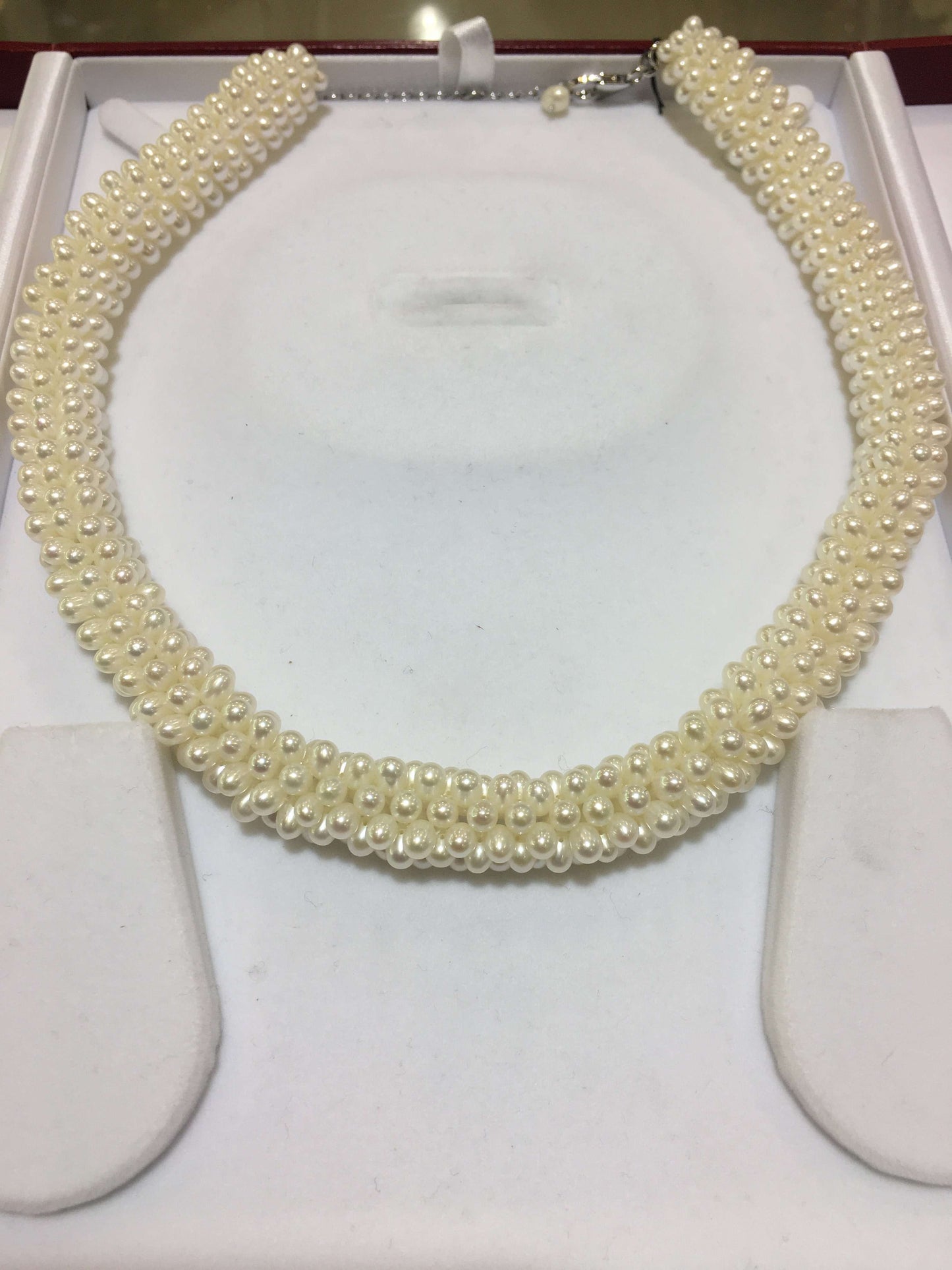 Italian Pearls Necklace with Sterling Silver