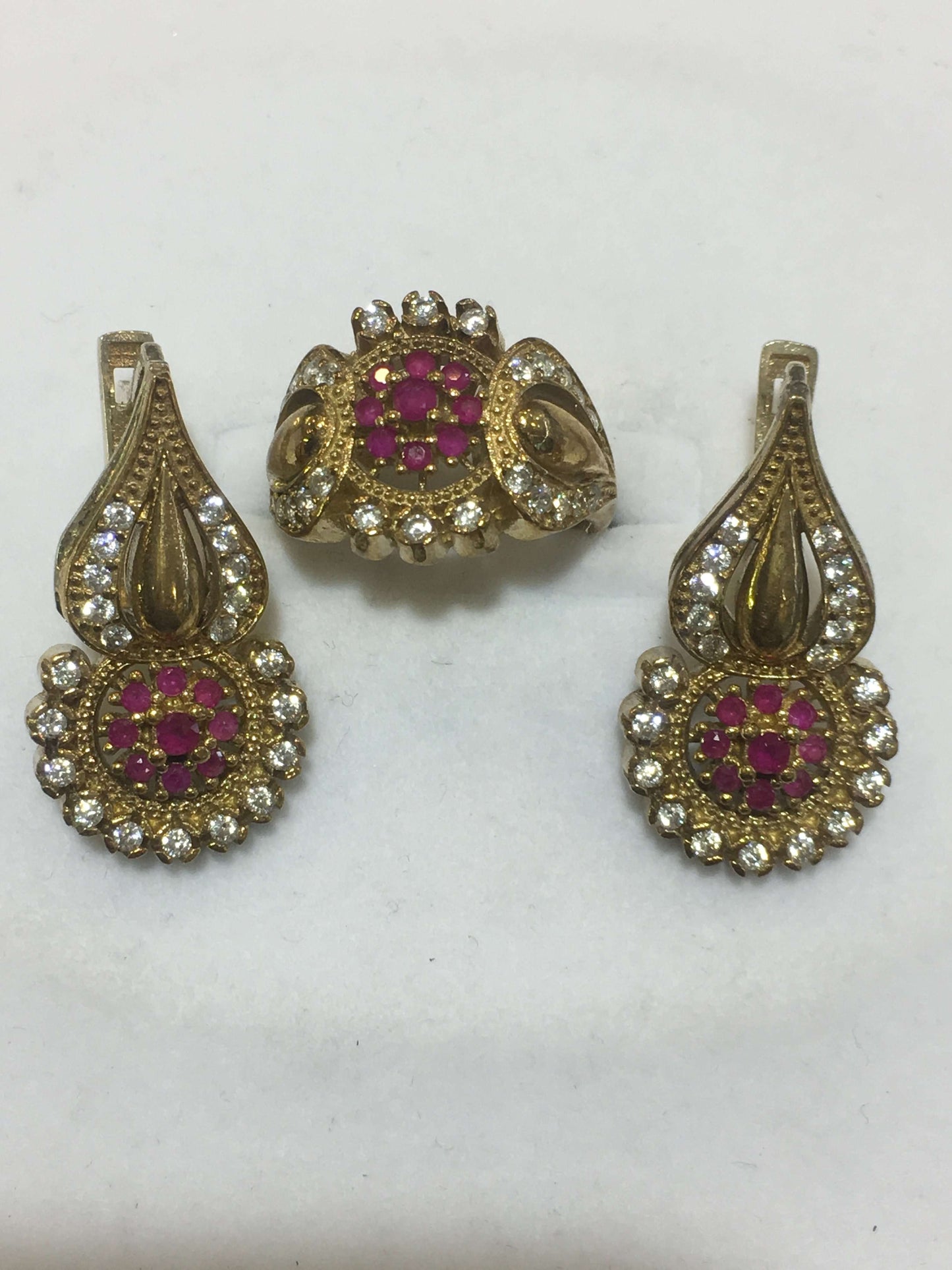 Turkish Sterling Silver Pendent Set