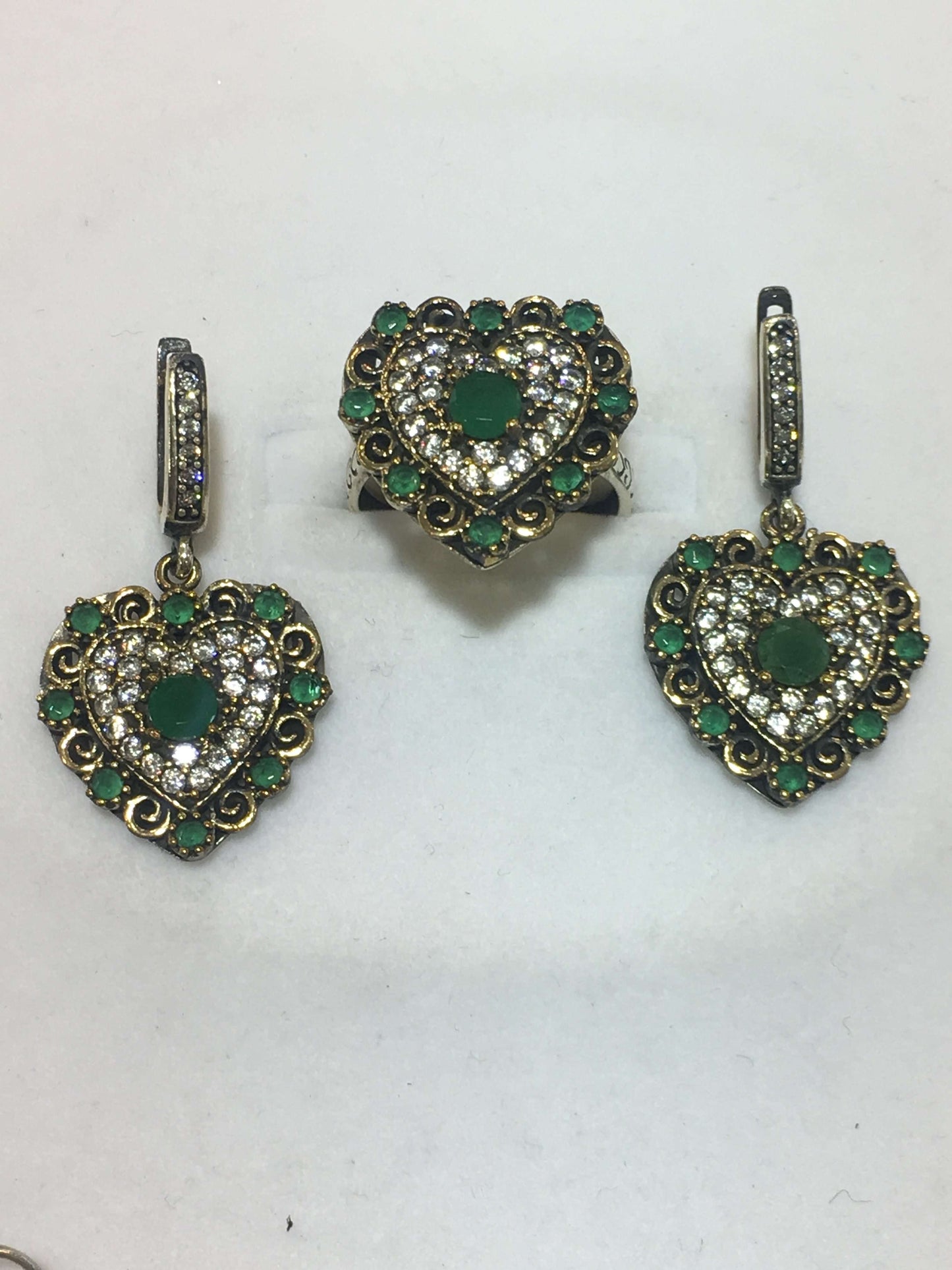 Turkish Sterling Silver Pendent Set