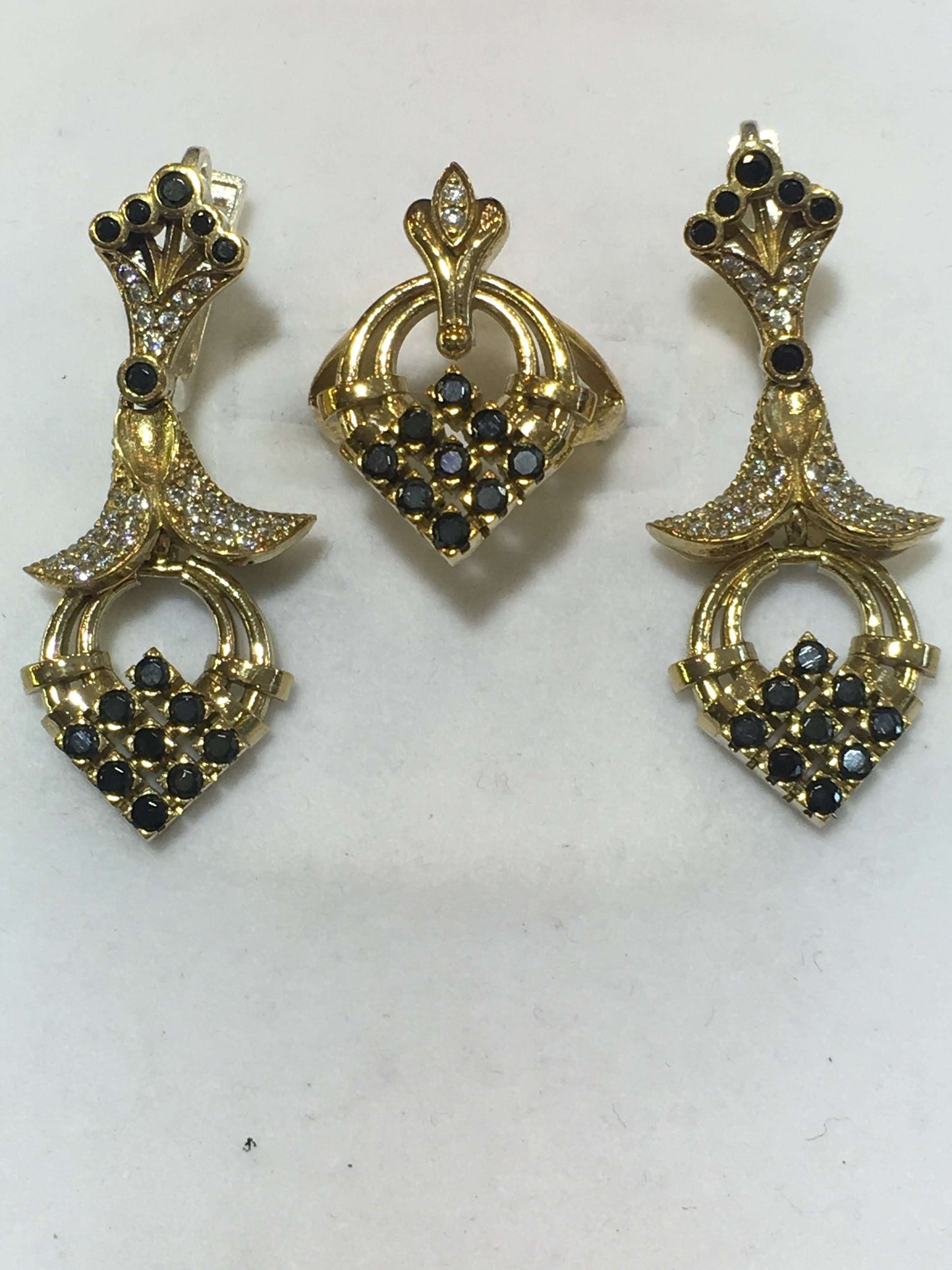 Turkish Sterling Silver Pendent Set