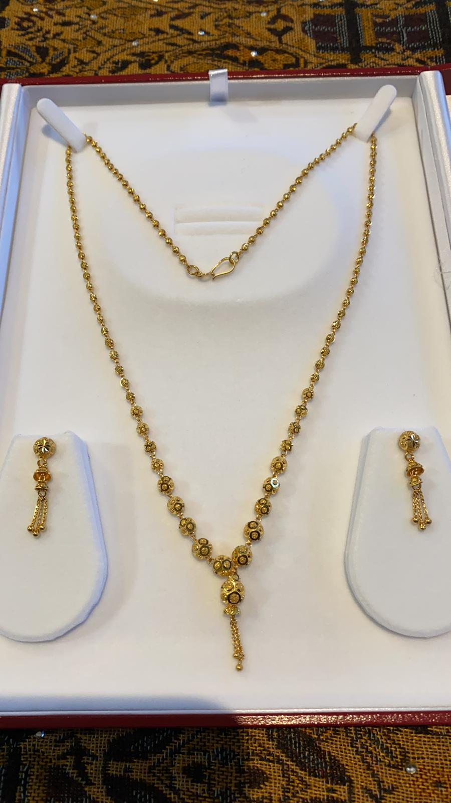 22ct Gold Singapuri Neclace Chain