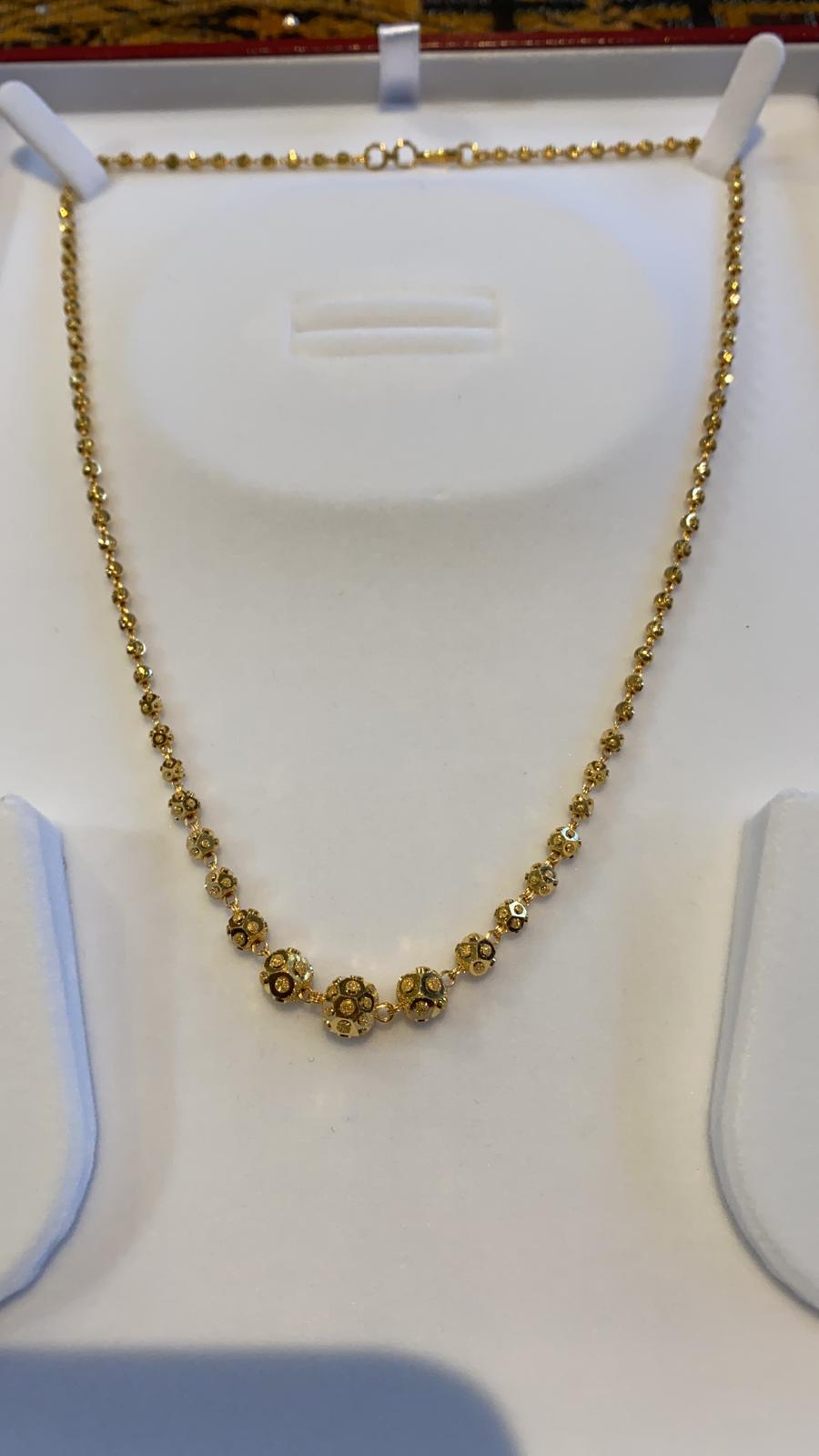 22ct Gold Singapuri Neclace Chain