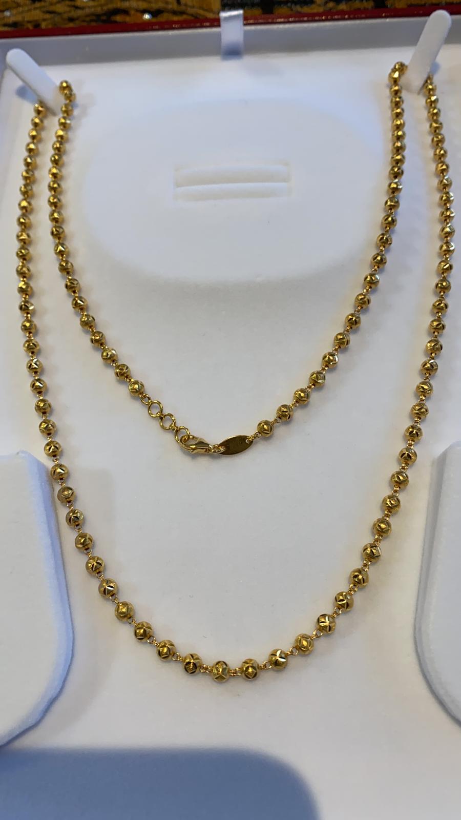 22ct Gold Singapuri Neclace Chain