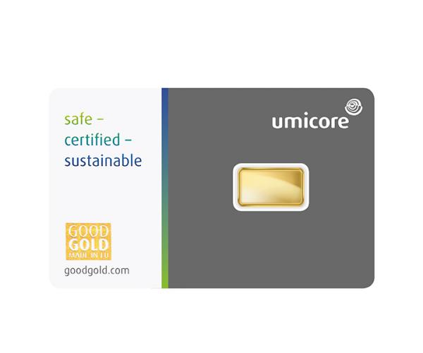 1 Gram Umicore Investment Gold Bar (999.9)