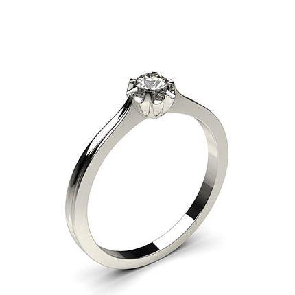 Illusion Setting Plain Engagement Ring