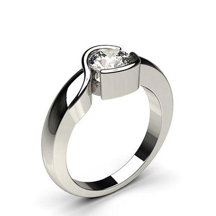 Channel Setting Plain Engagement Ring