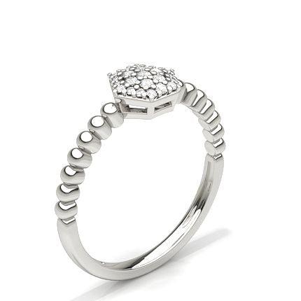 Prong Setting Round Diamond Cluster Ring