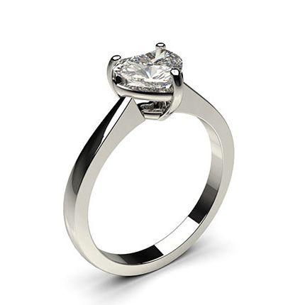 3 Prong Setting Plain Engagement Ring