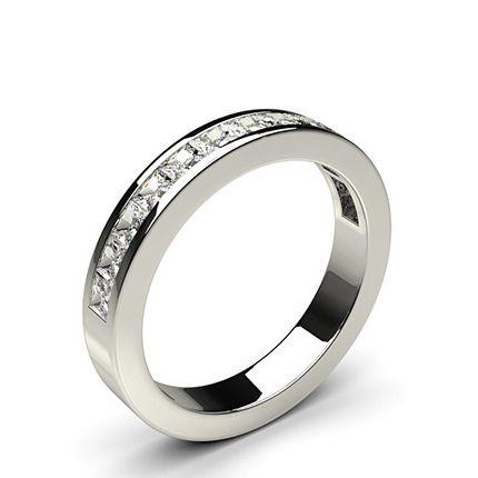 Channel Setting Half Eternity Diamond Ring