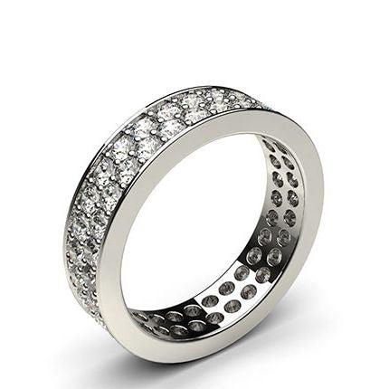 Pave Setting Full Eternity Diamond Ring