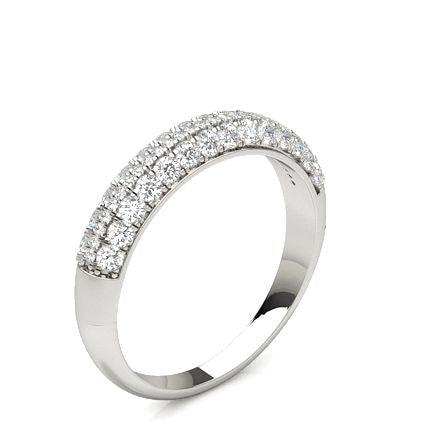 Prong Setting Half Eternity Diamond Ring