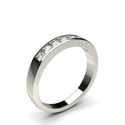 Channel Setting Plain Seven Stone Ring