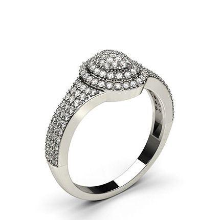 Prong Setting Round Diamond Fashion Ring